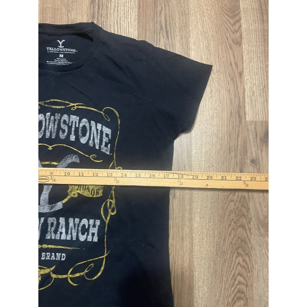 Yellowstone Shirt, Women's Size Medium, Black, Dutton Ranch, Short Sleeve - Picture 7 of 9